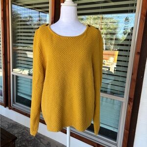 Boden Golden Yellow Crew Neck Sweater